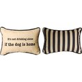 Manual Woodworkers & Weavers Manual Woodworkers & Weavers SWDRNK 12.5 x 8.5 in. Its Not Drinking Alone if the Dog Pillow SWDRNK